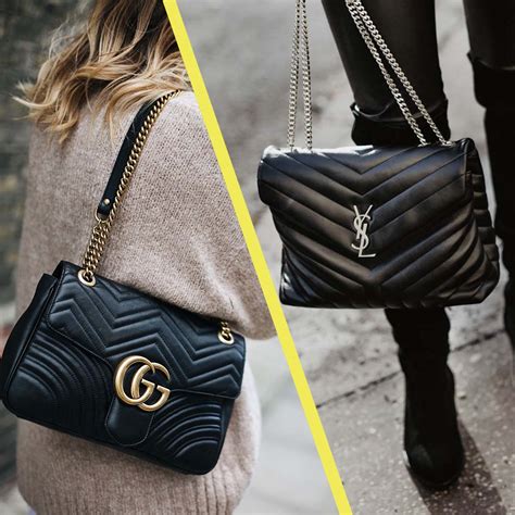 Saint Laurent Loulou VS Gucci Marmont Bag 